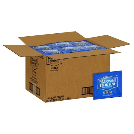 Maxwell House Coffee Ultra Ground Coffee .4 oz., PK100 PK100 10043000390594